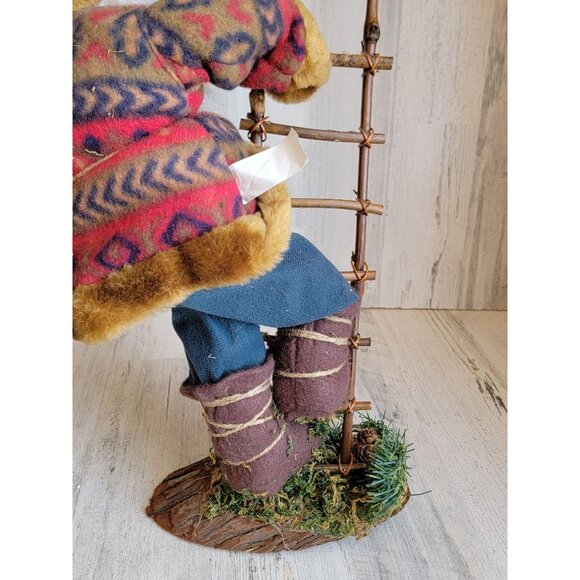 Santa ladder vintage Woodland elf unique home decor xmas - Picture 9 of 10
